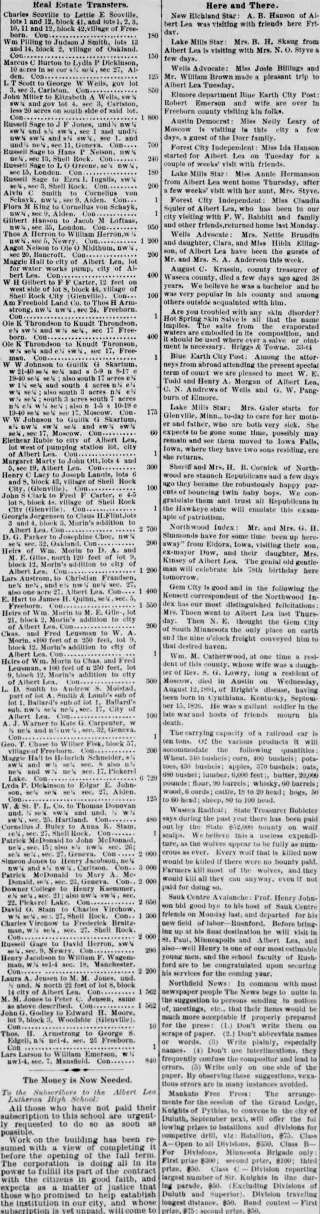 other Newspaper clipping from Aug 20, 1891 5890365