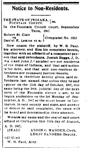 other Newspaper clipping from Aug 30, 1907 5890755