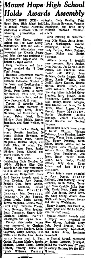other Newspaper clipping from May 31, 1974 5891617