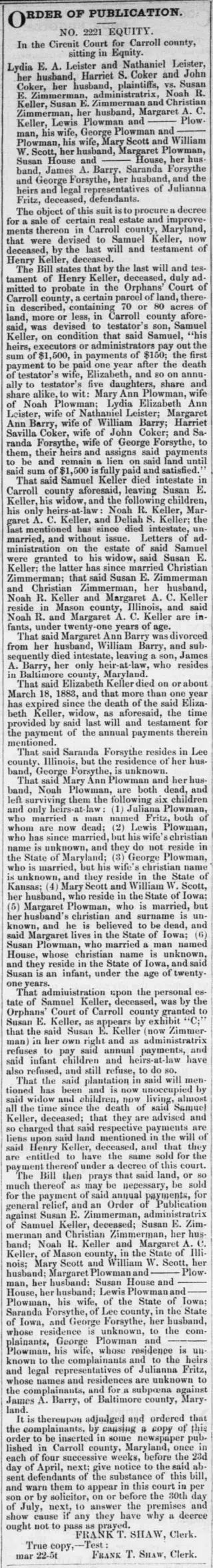 other Newspaper clipping from Apr 19, 1884 5892542