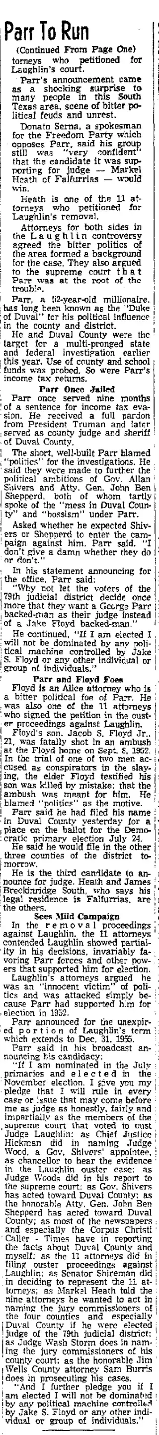 other Newspaper clipping from May 3, 1954 5893139