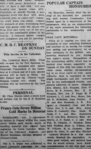other Newspaper clipping from Oct 8, 1921 5894142