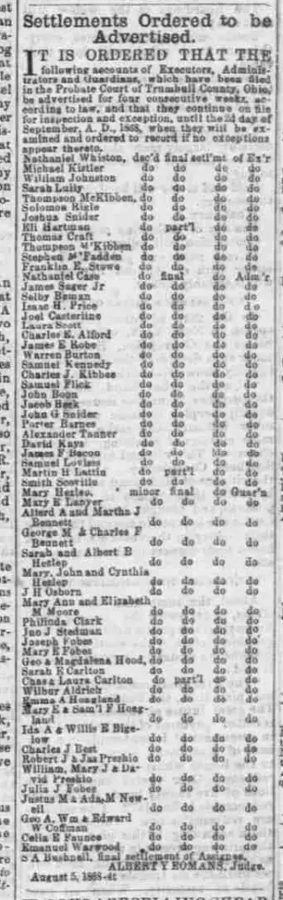 other Newspaper clipping from Aug 5, 1868 5894567