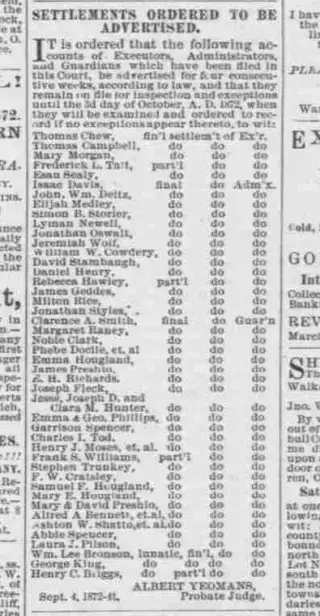 other Newspaper clipping from Sep 4, 1872 5894578