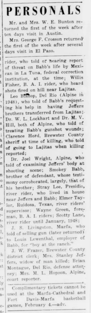 other Newspaper clipping from Feb 3, 1950 5894736