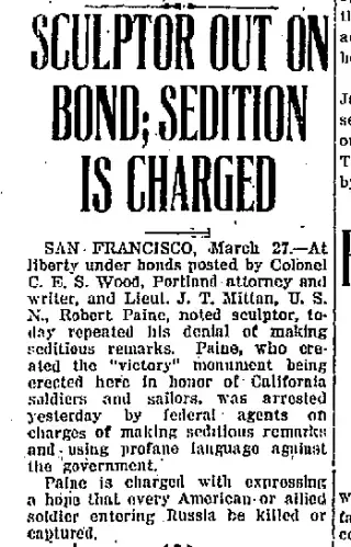 other Newspaper clipping from Mar 27, 1919 5895602