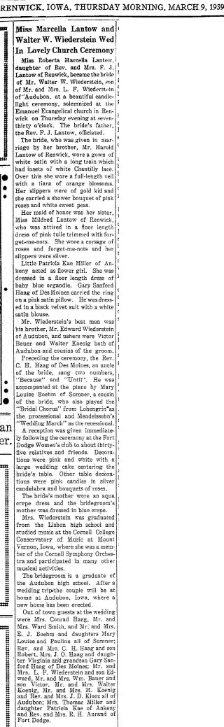 other Newspaper clipping from Mar 9, 1939 5895919