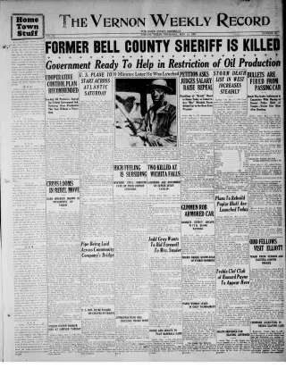 other Newspaper clipping from May 12, 1927 5896504