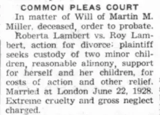 Divorce Newspaper clipping from Sep 21, 1956 5896863