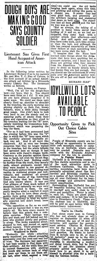 Military Newspaper clipping from Sep 6, 1918 5897504