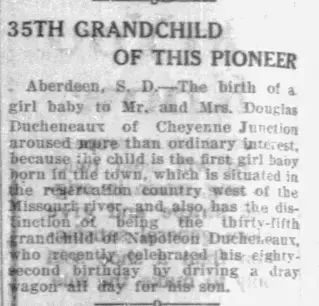 Birth Newspaper clipping from Sep 3, 1912 5898151