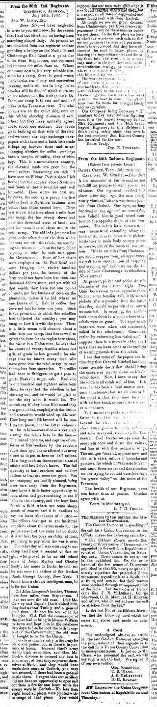 other Newspaper clipping from Aug 7, 1862 5898338