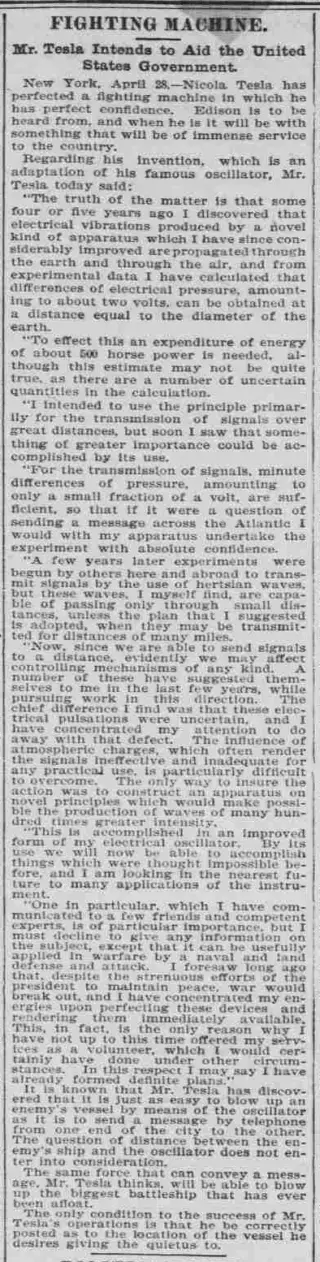 other Newspaper clipping from Apr 28, 1898 5899533
