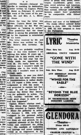 other Newspaper clipping from Aug 21, 1942 5899579