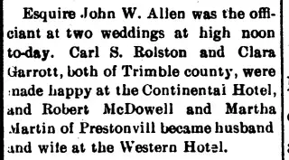 Marriage Newspaper clipping from Nov 24, 1892 5899857