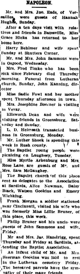 other Newspaper clipping from Aug 13, 1913 5900056