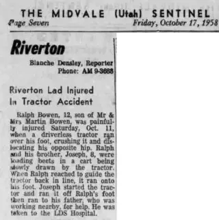 other Newspaper clipping from Oct 17, 1958 5900557