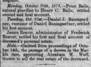 other Newspaper clipping from Oct 25, 1873 5900651