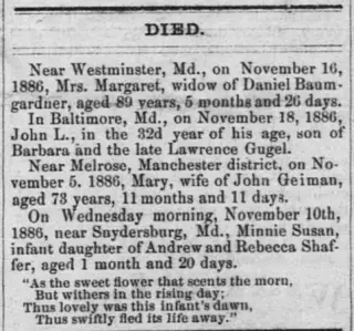 other Newspaper clipping from Nov 20, 1886 5900667
