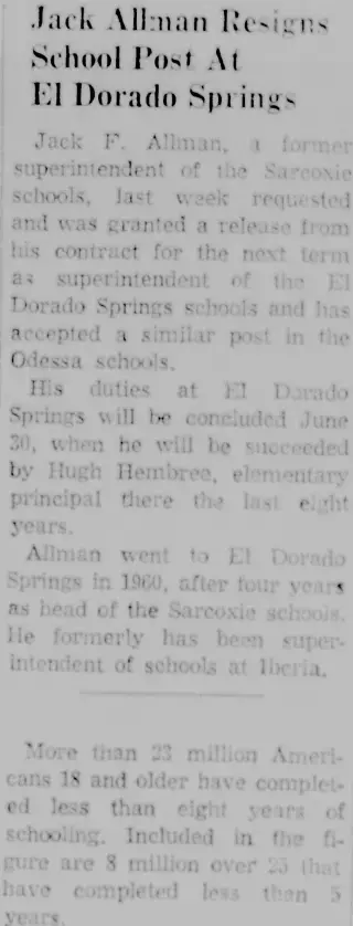 other Newspaper clipping from May 4, 1964 5900843