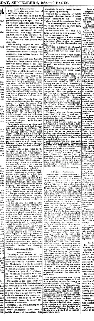 other Newspaper clipping from Sep 2, 1882 5901899