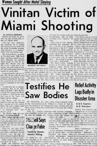 Murders Newspaper clipping from Nov 19, 1970 5902406