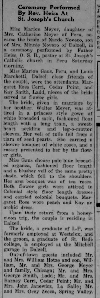 Marriage Newspaper clipping from Apr 16, 1942 5902701