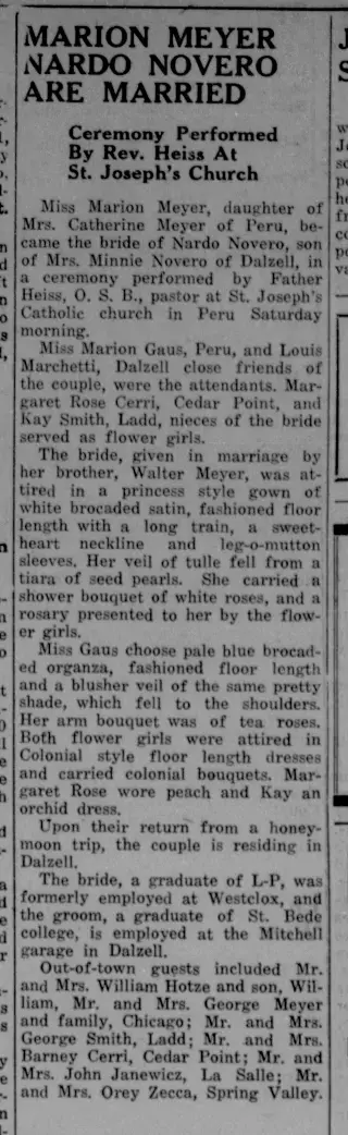 Marriage Newspaper clipping from Apr 16, 1942 5902707