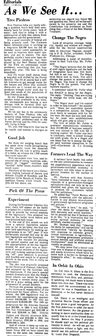 other Newspaper clipping from Jan 30, 1964 5902787