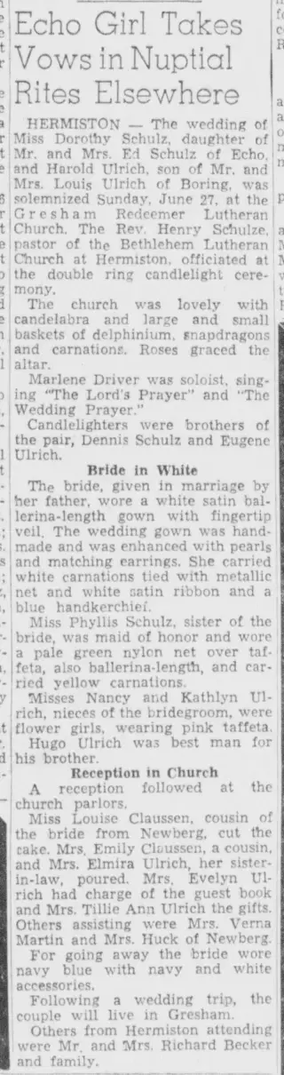 other Newspaper clipping from Jul 7, 1954 5903407