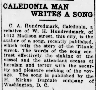 other Newspaper clipping from Nov 18, 1912 5903522