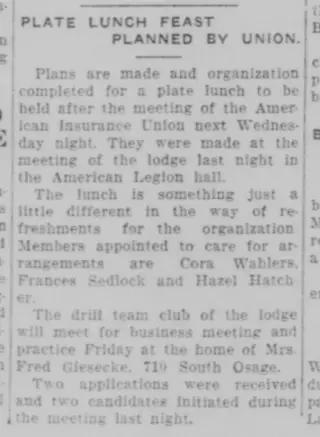 other Newspaper clipping from Sep 19, 1929 5903632