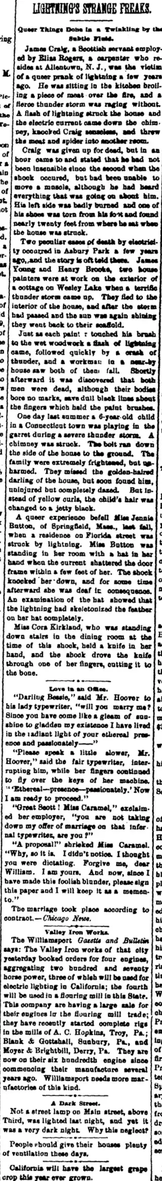 other Newspaper clipping from Aug 22, 1889 5903800
