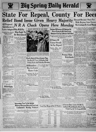 other Newspaper clipping from Aug 27, 1933 5904041