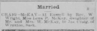 Marriage Newspaper clipping from Jun 12, 1913 5904423