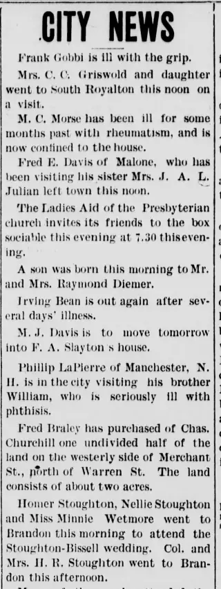 Marriage Newspaper clipping from Apr 11, 1900 5904844