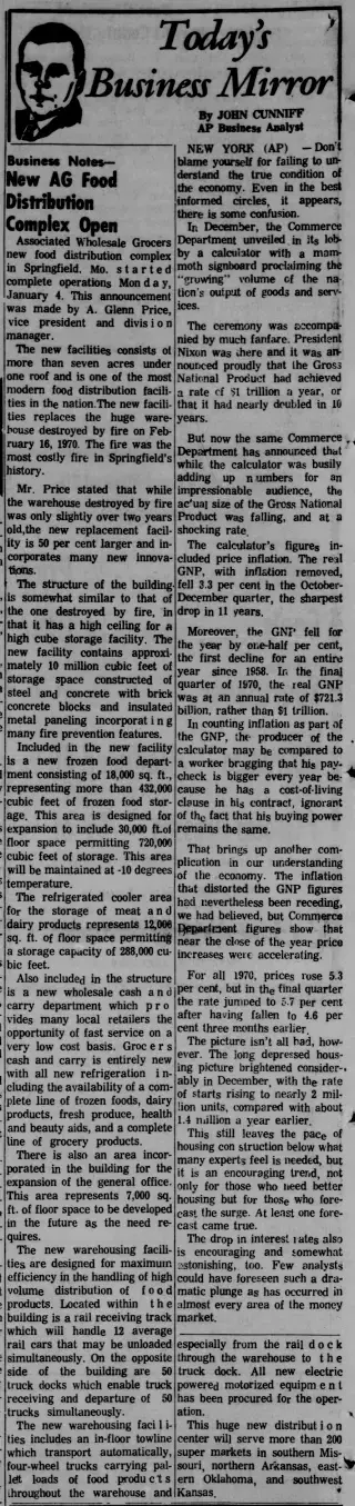 other Newspaper clipping from Jan 20, 1971 5905296