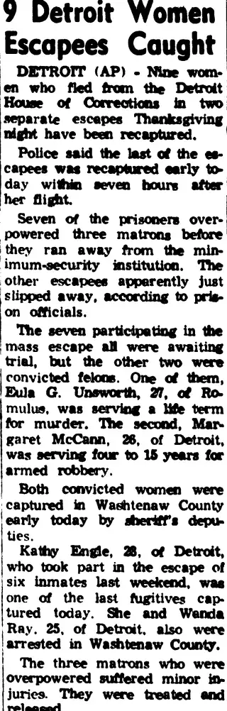 Crime Newspaper clipping from Nov 26, 1971 5906093