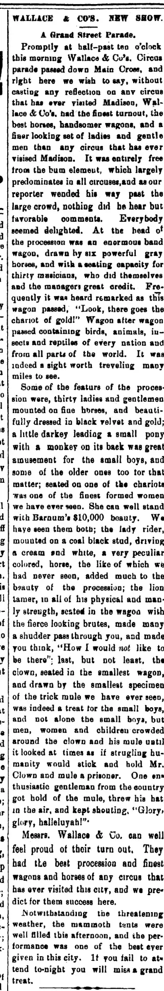 other Newspaper clipping from May 30, 1885 5906151