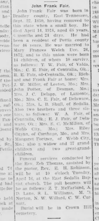 other Newspaper clipping from Apr 19, 1918 5906435