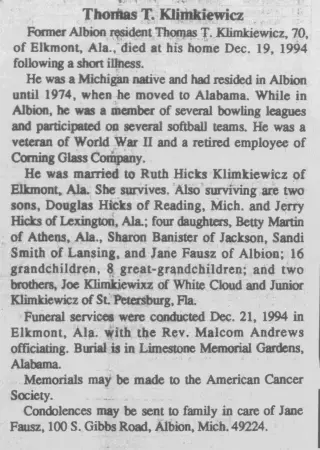 other Newspaper clipping from Jan 5, 1995 5907076