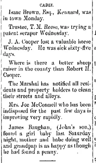 other Newspaper clipping from May 18, 1883 5907232