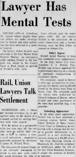 other Newspaper clipping from Aug 20, 1963 5907744