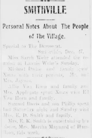 General news Newspaper clipping from Dec 28, 1904 5907806