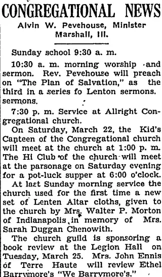Religion Newspaper clipping from Mar 21, 1952 5908007