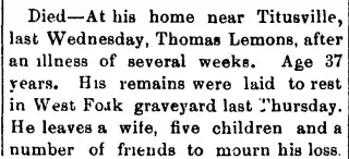 Obituary Newspaper clipping from Mar 19, 1891 5908367