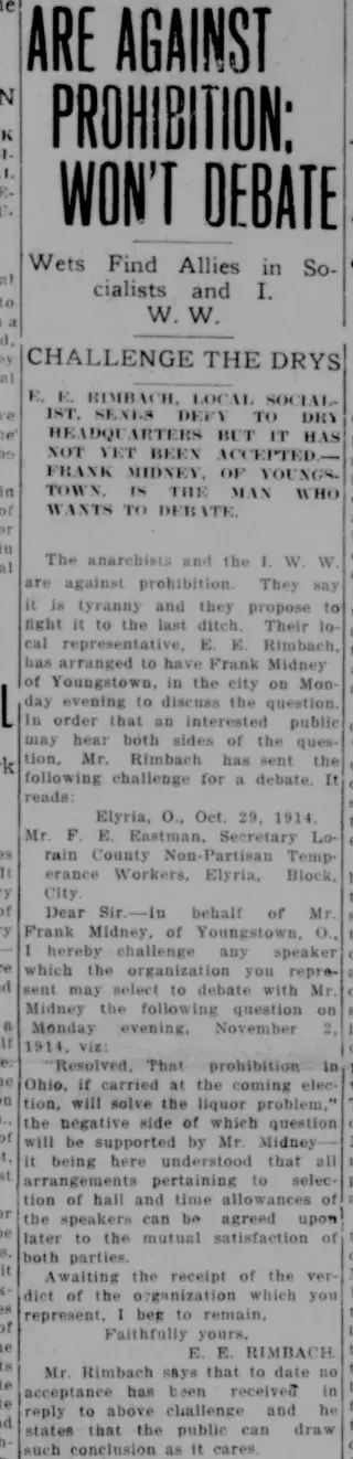 other Newspaper clipping from Oct 30, 1914 5908944