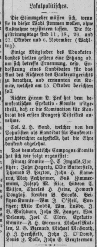 other Newspaper clipping from Oct 9, 1894 5909147