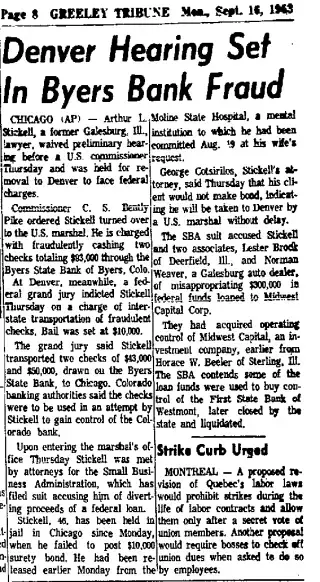 other Newspaper clipping from Sep 16, 1963 5909939