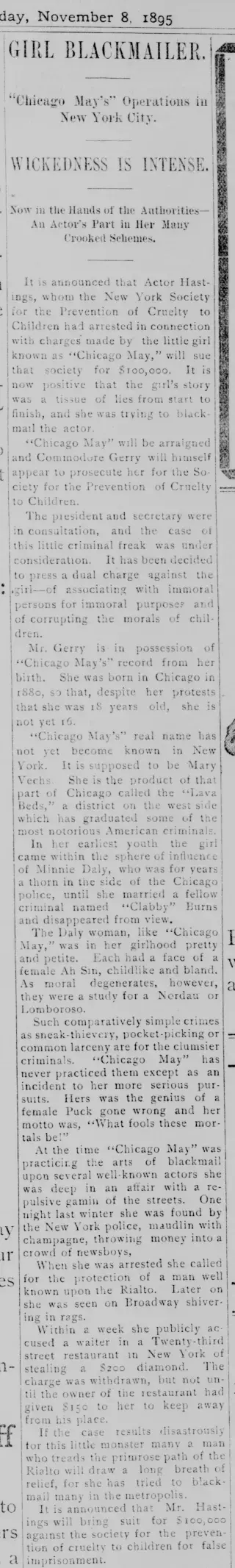 other Newspaper clipping from Nov 7, 1895 5910018
